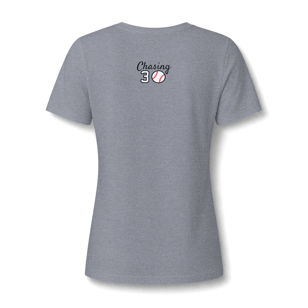 Women's Chasing 30 Relaxed V-Neck Baseball Tee