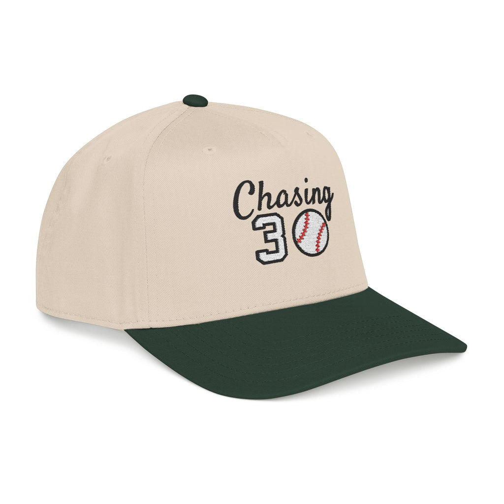 Embroidered Chasing 30 Mid Profile Baseball Cap