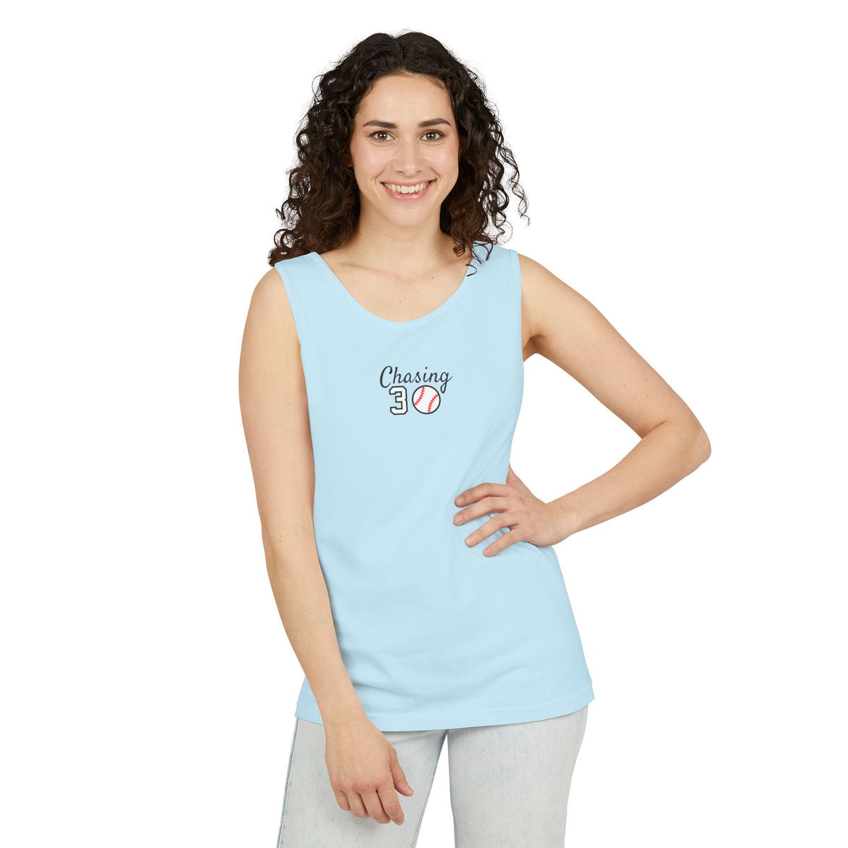 Chasing 30 Unisex Comfort Colors Tank Top