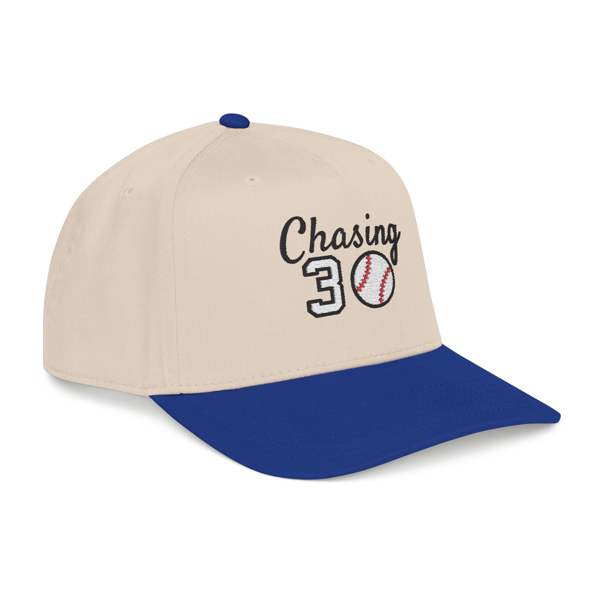 Embroidered Chasing 30 Mid Profile Baseball Cap