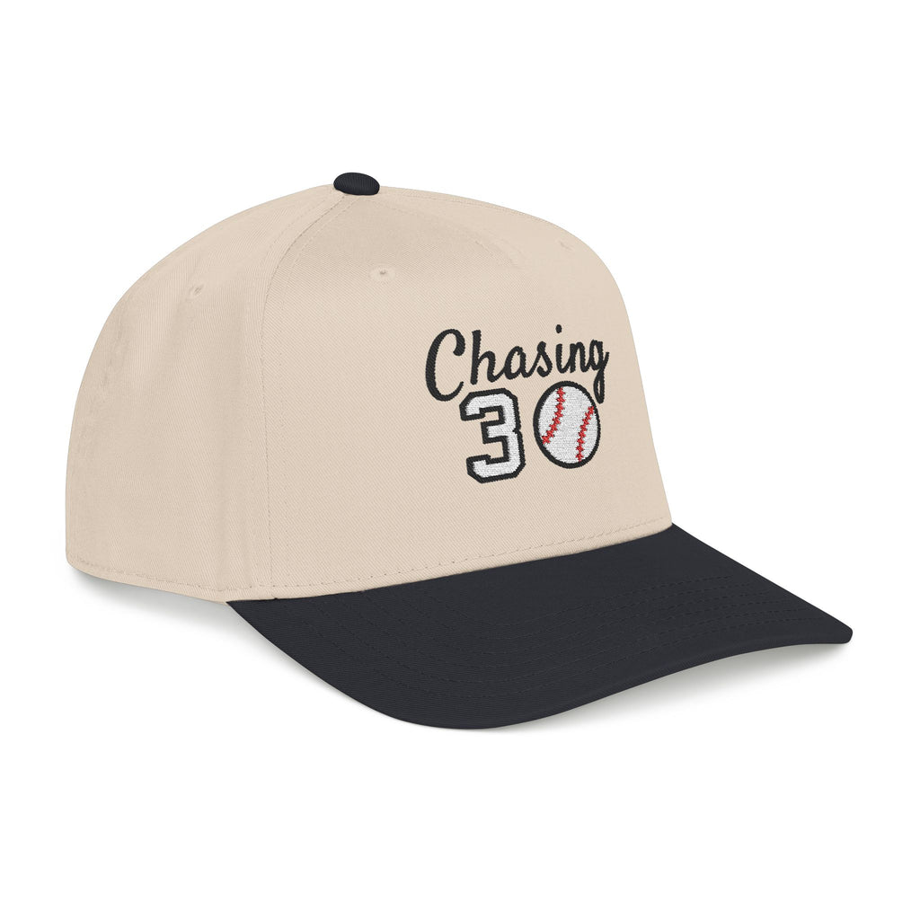Embroidered Chasing 30 Mid Profile Baseball Cap