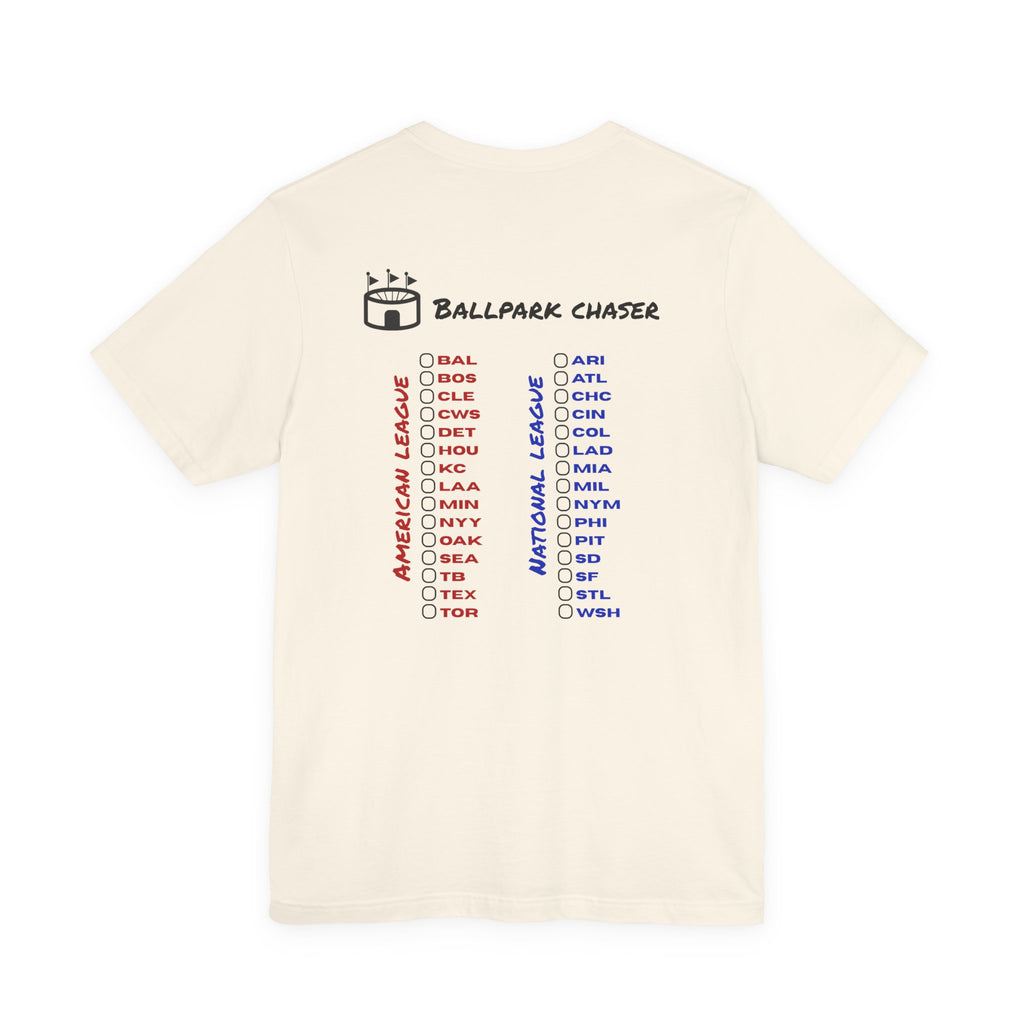 Chasing 30 Transportation Unisex Bella Canvas Short Sleeve MLB Stadium Tee