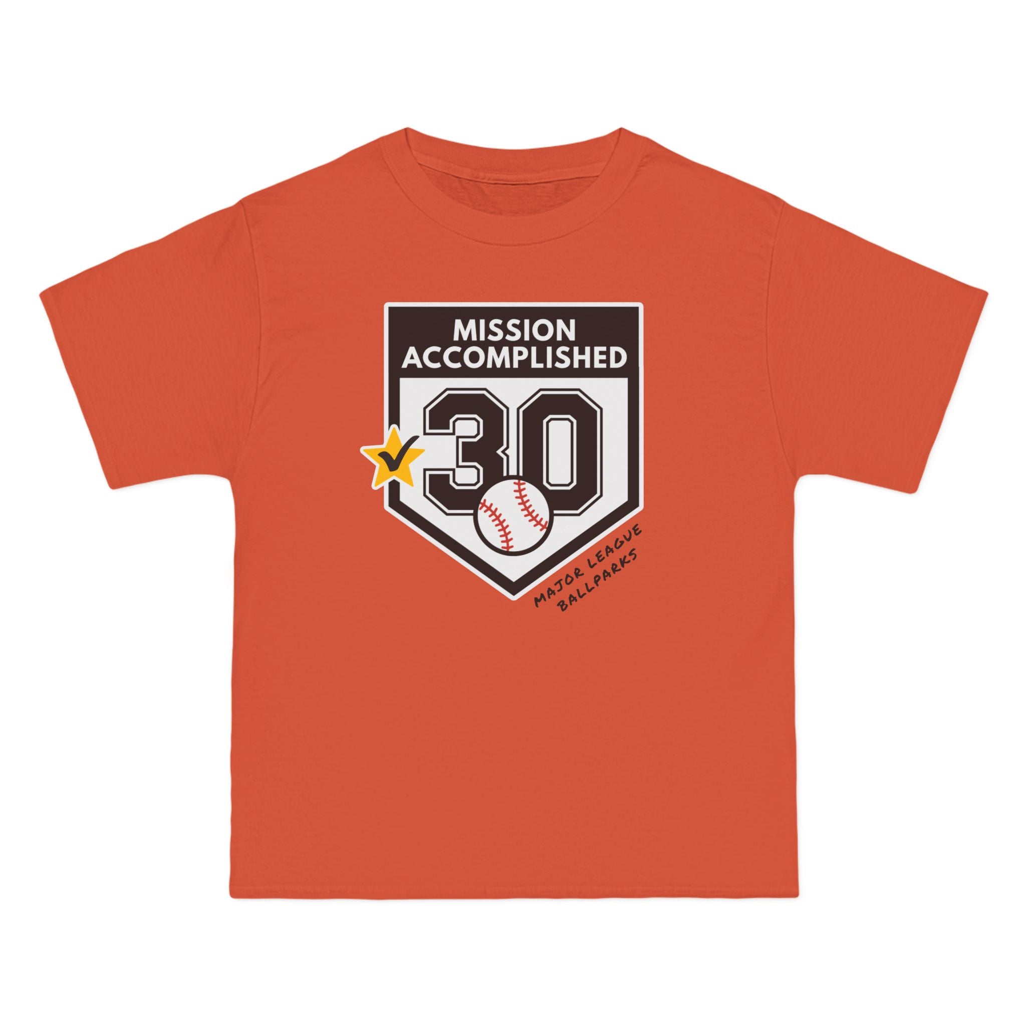 Beefy-T® Mission Accomplished Baseball Ballpark Stadium Chasing 30 Short-Sleeve up to 5XL