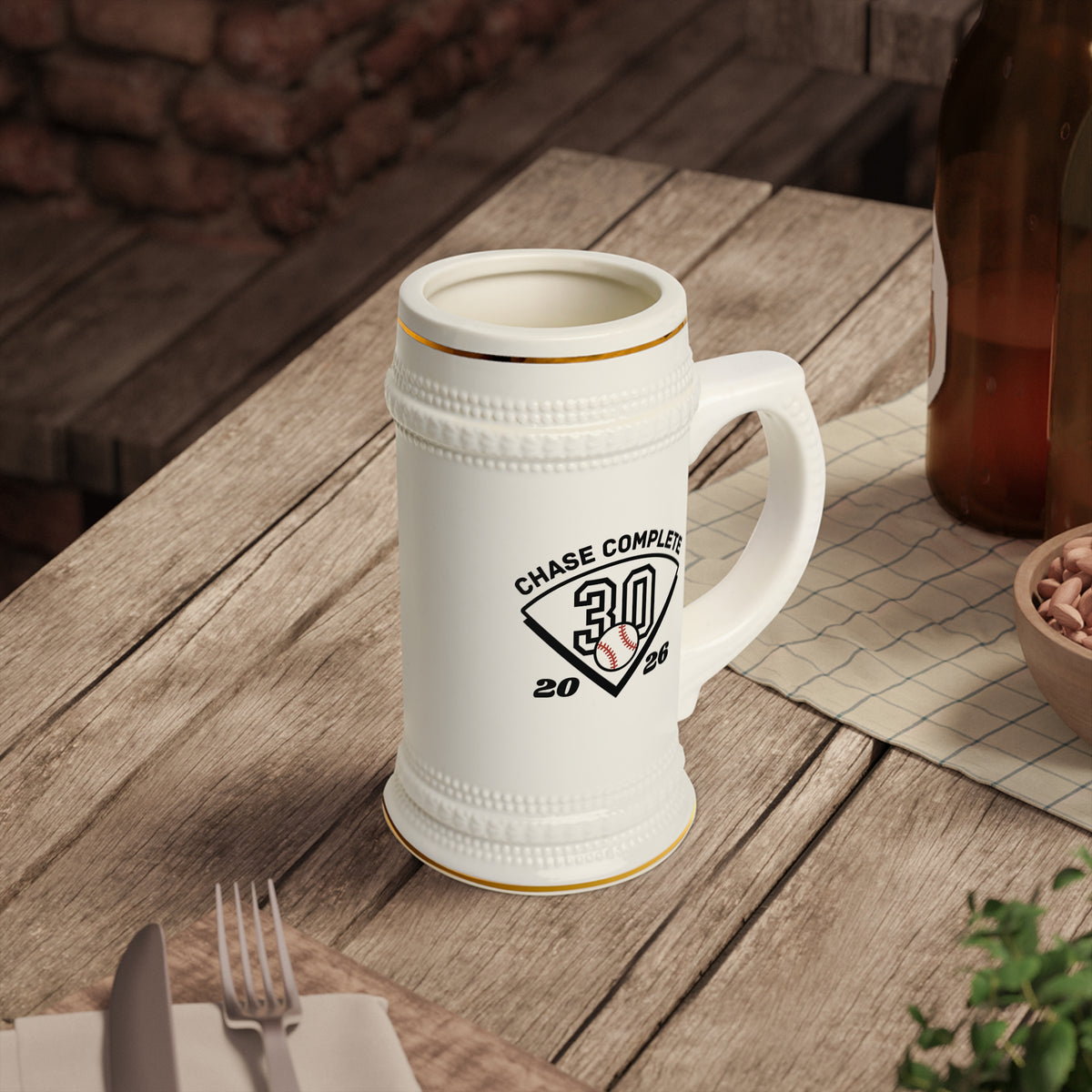 Chasing 30 Mission Accomplished 2026 Beer Stein Mug