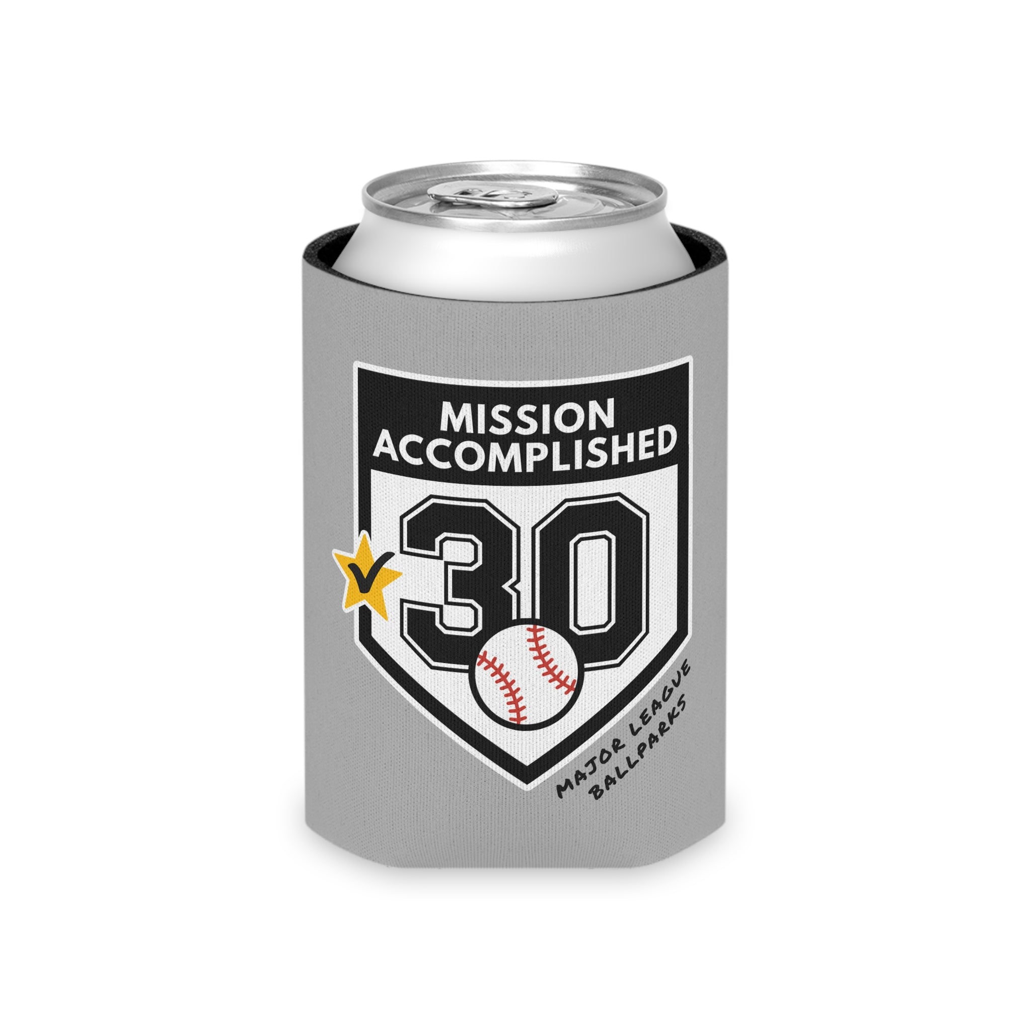 Mission Accomplished Baseball Chasing 30 Can Koozie