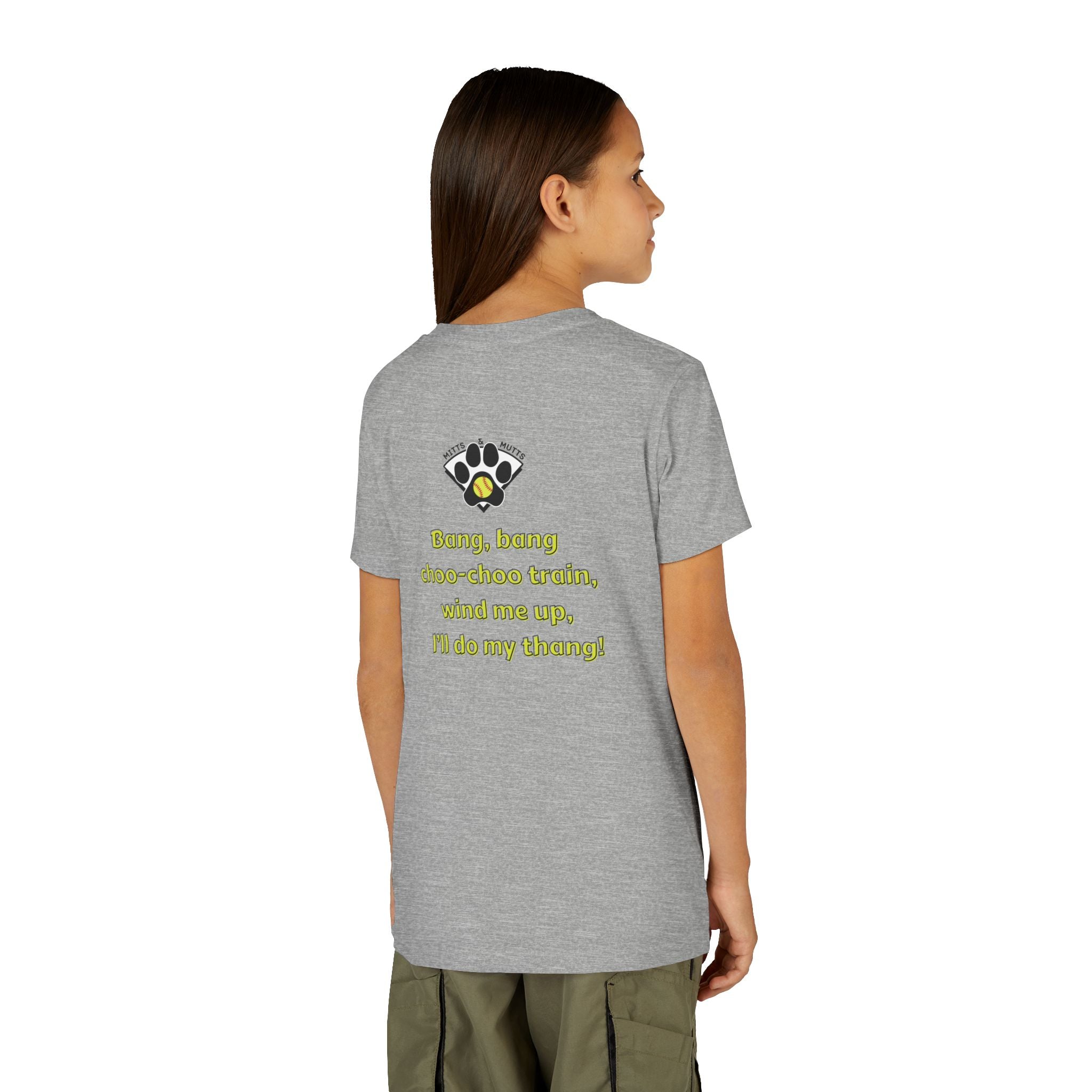 Youth Softball Bang Bang Cheer Short Sleeve Tee