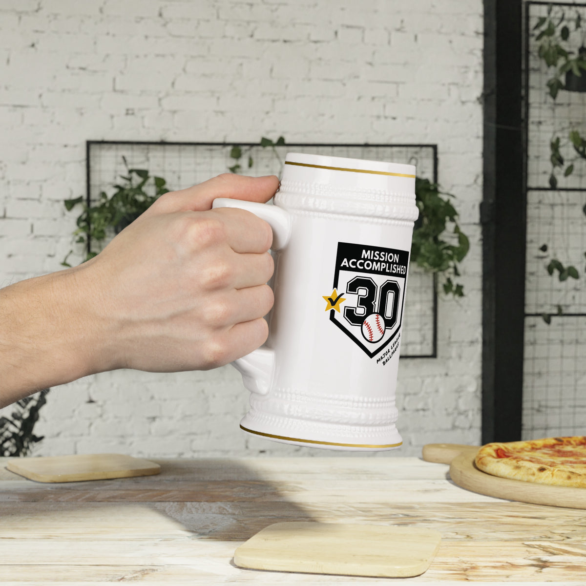 Chasing 30 Mission Accomplished 2026 Beer Stein Mug