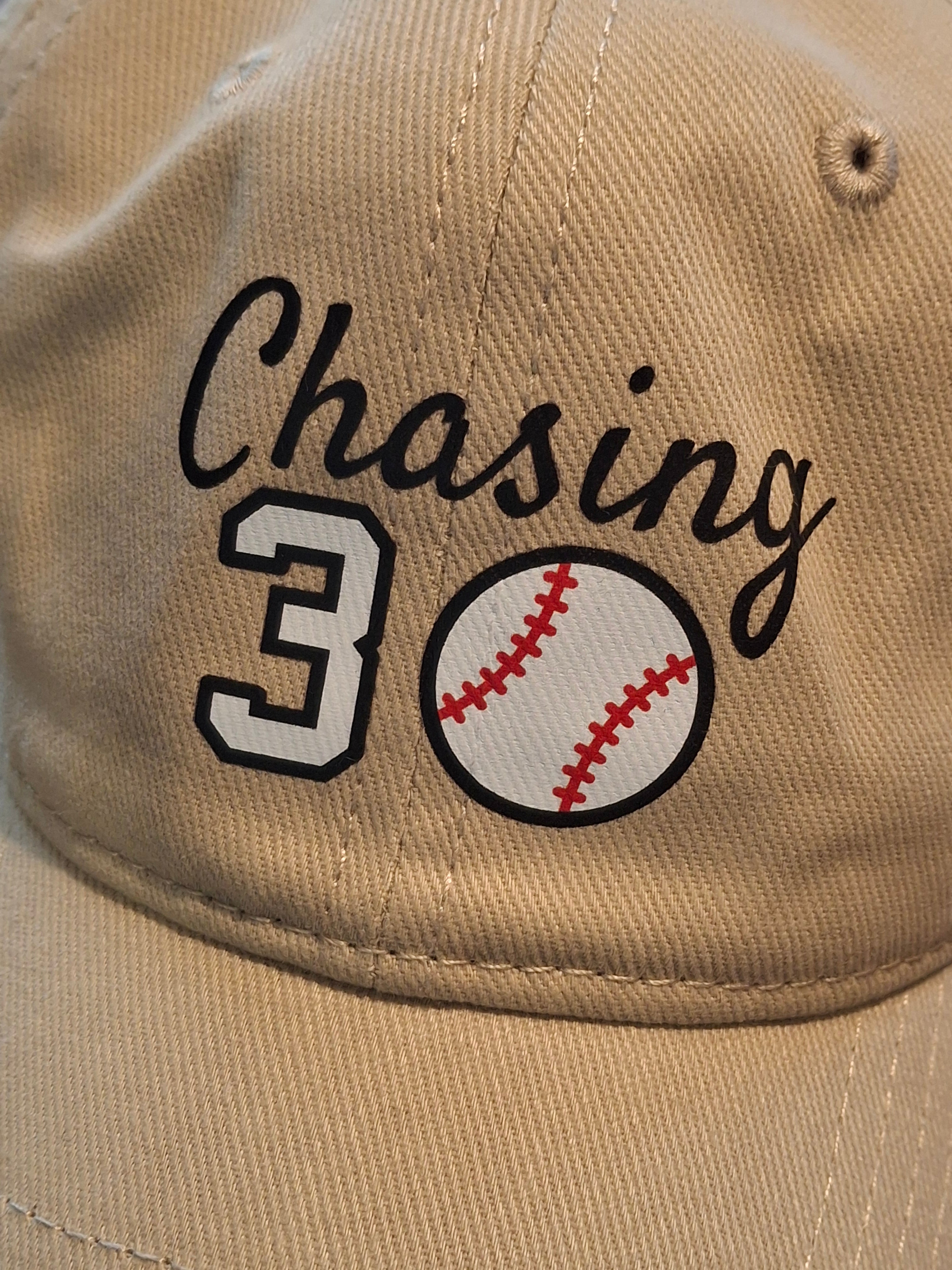 Chasing 30 Low Profile Printed Baseball Cap