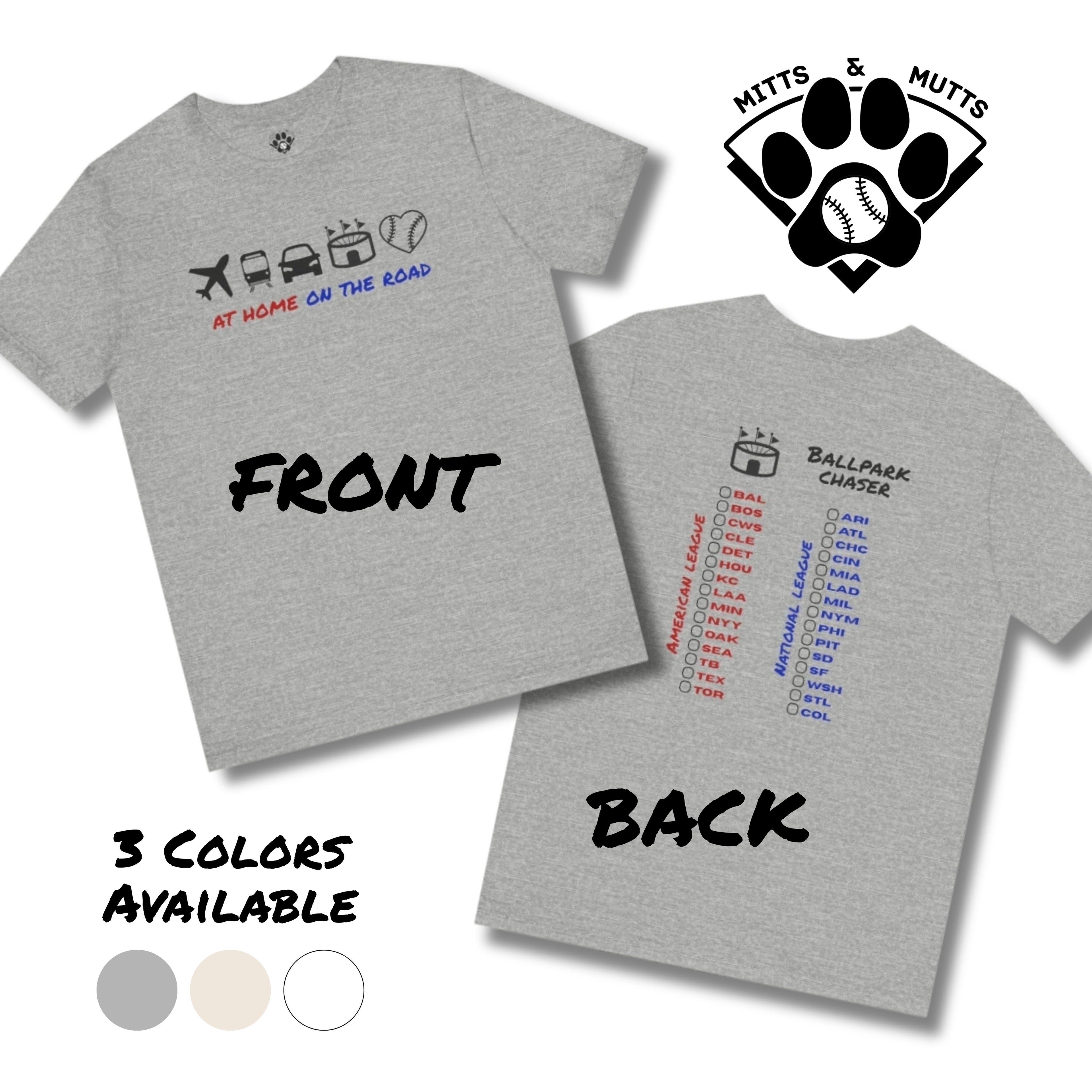 Chasing 30 Transportation Unisex Bella Canvas Short Sleeve MLB Stadium Tee
