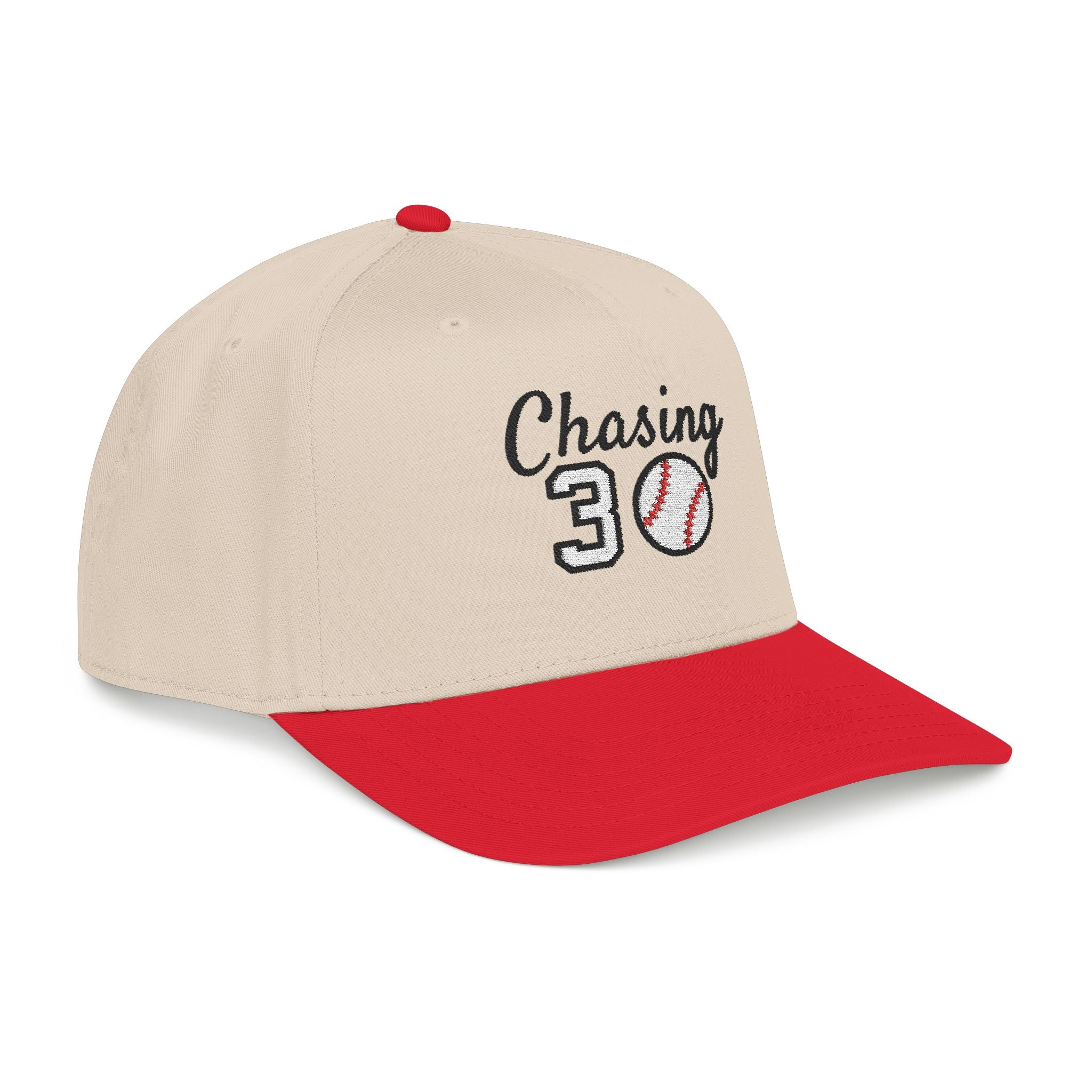 Embroidered Chasing 30 Mid Profile Baseball Cap