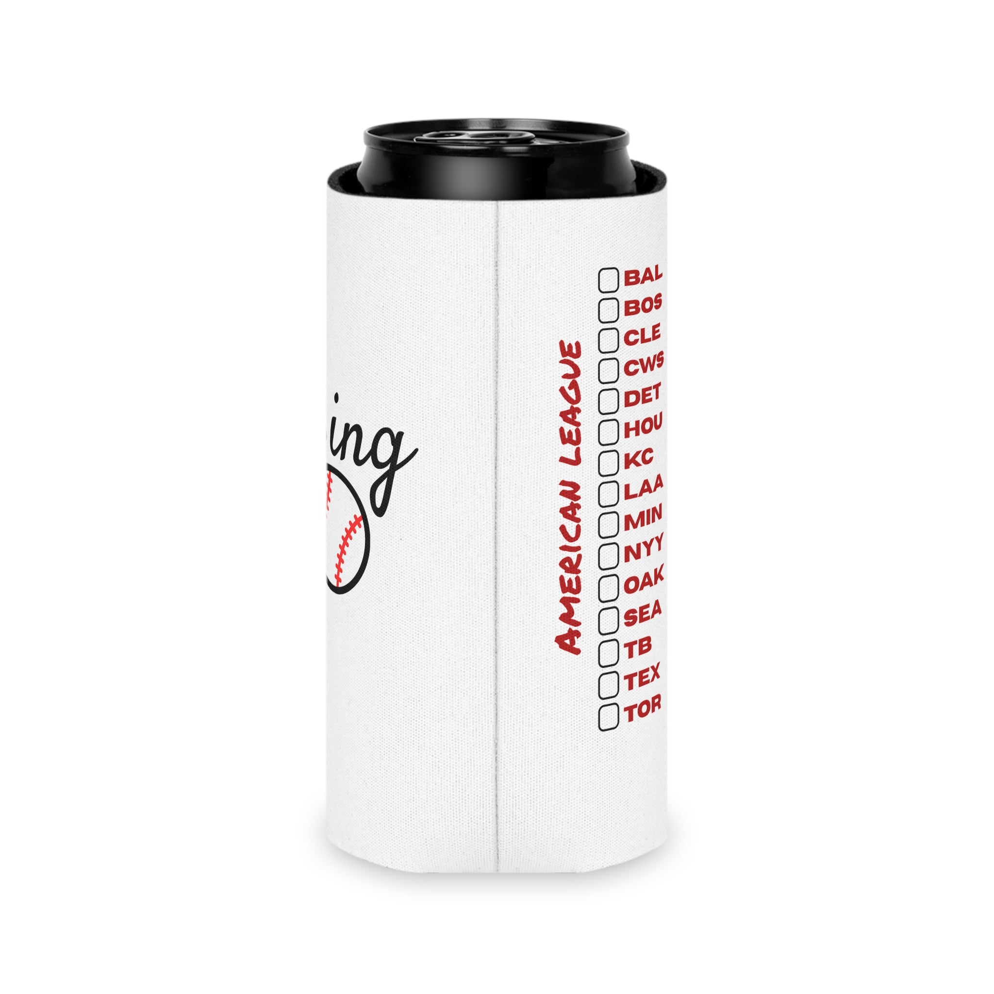 Baseball Chasing 30 Can Koozie