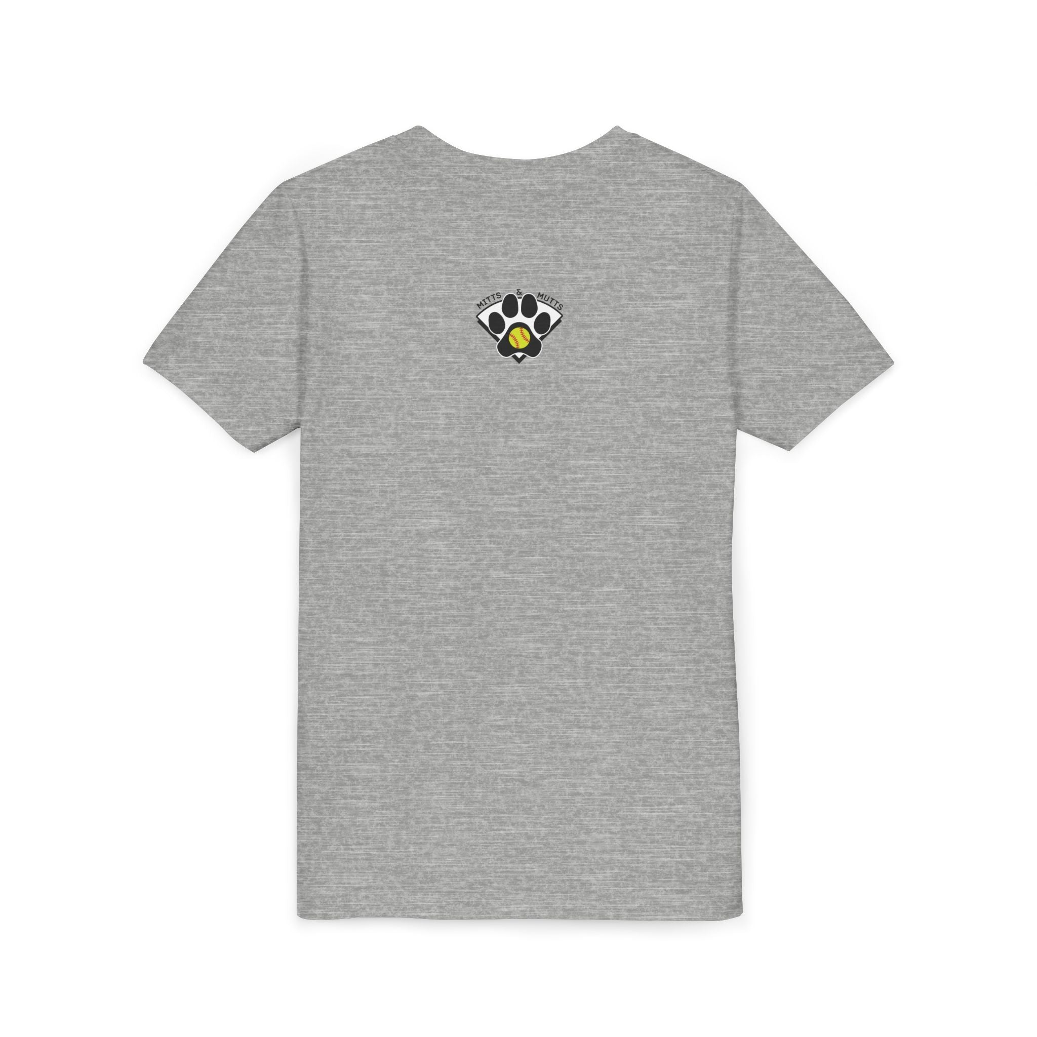 Youth Softball Helmet Hair Short Sleeve  Tee