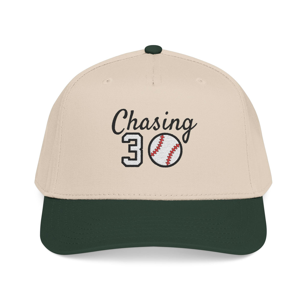 Embroidered Chasing 30 Mid Profile Baseball Cap-Multiple Colors