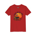 Youth Softball Helmet Hair Short Sleeve  Tee