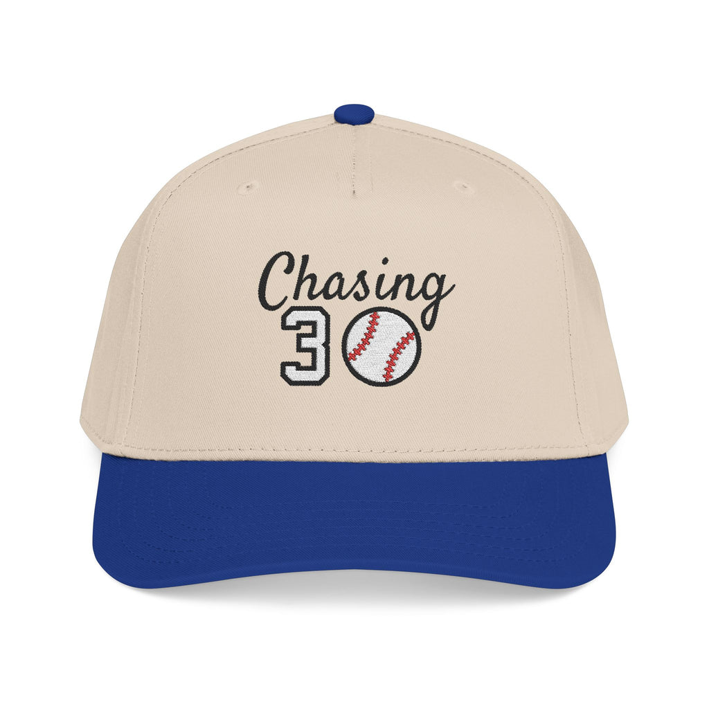 Embroidered Chasing 30 Mid Profile Baseball Cap