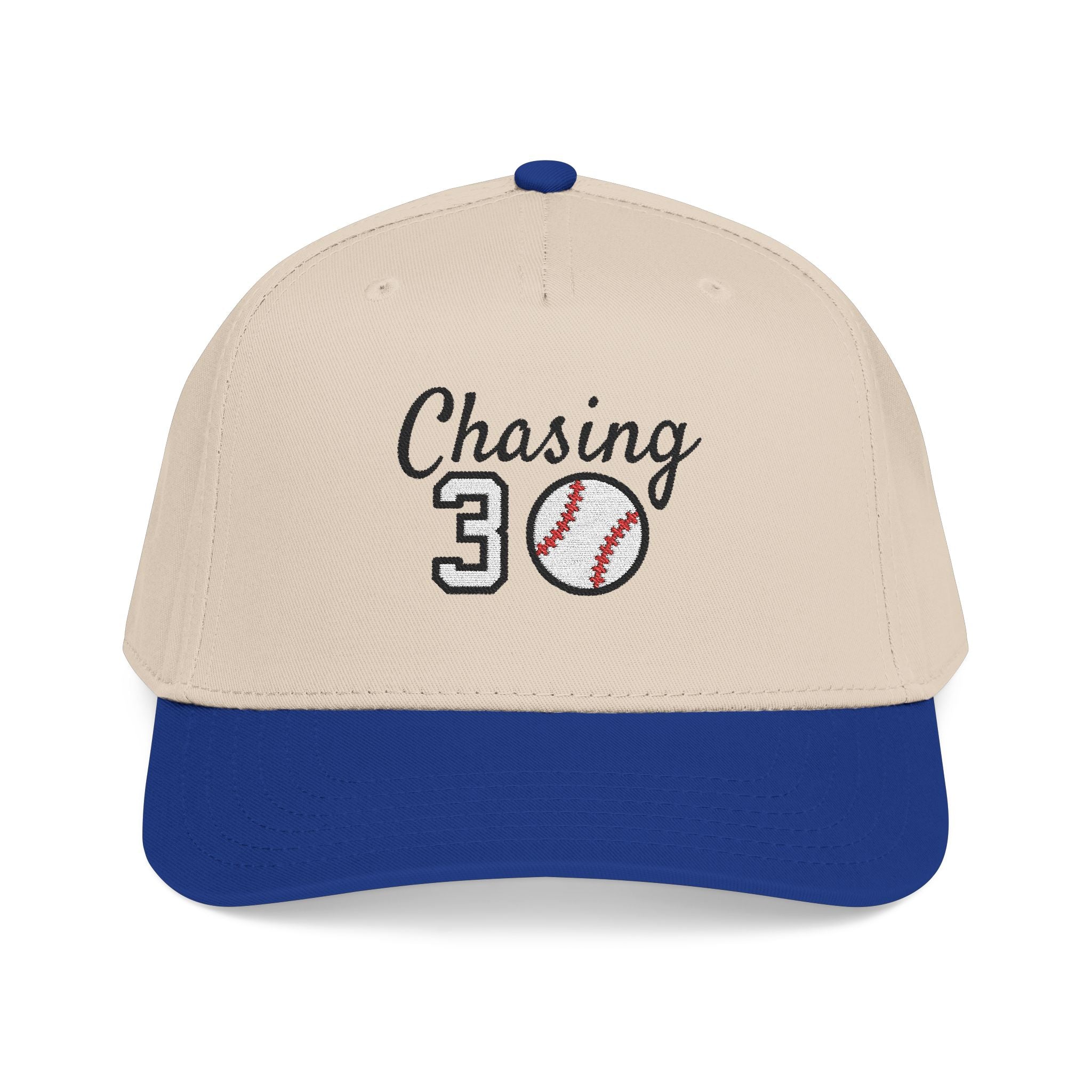 Embroidered Chasing 30 Mid Profile Baseball Cap
