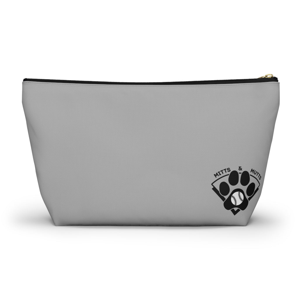 Chasing 30 Gray Zippered Pencil Cosmetic Pouch