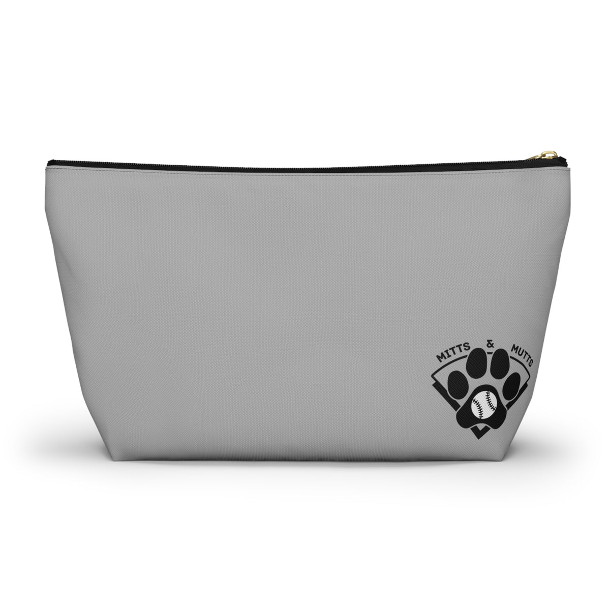 Chasing 30 Gray Zippered Pencil Cosmetic Pouch