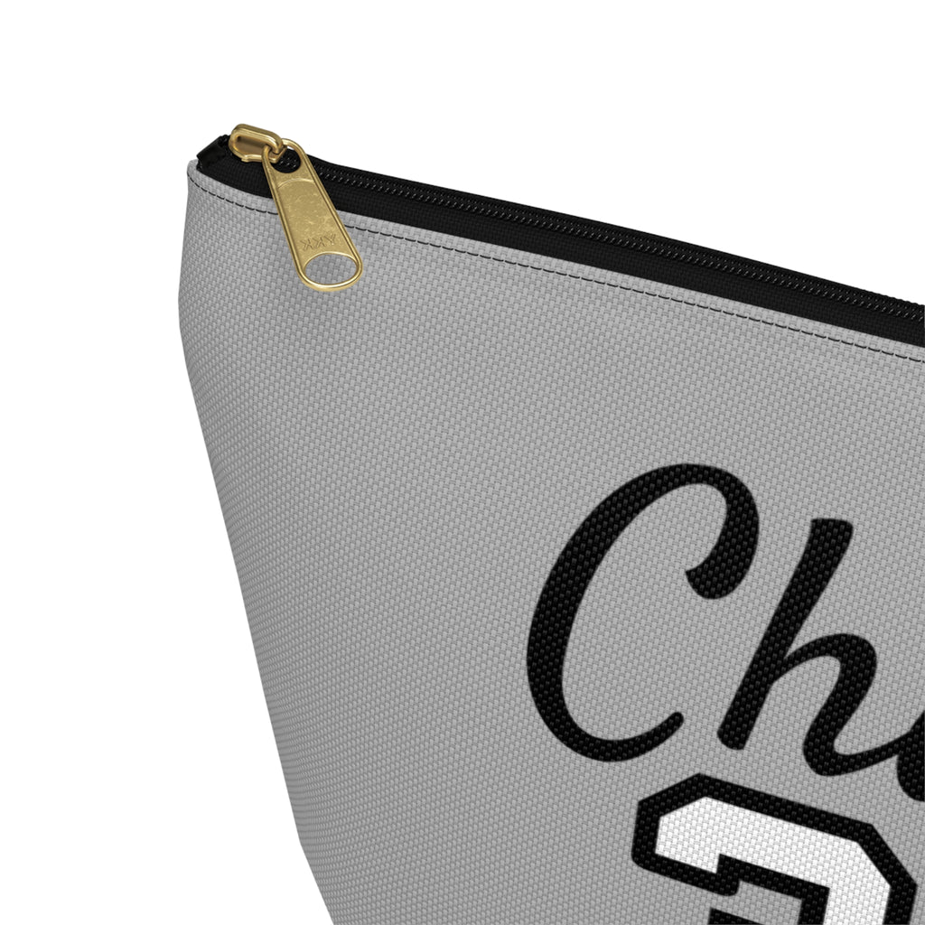 Chasing 30 Gray Zippered Pouch