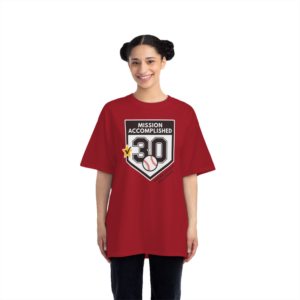 Beefy-T® Mission Accomplished Baseball Ballpark Stadium Chasing 30 Short-Sleeve up to 5XL