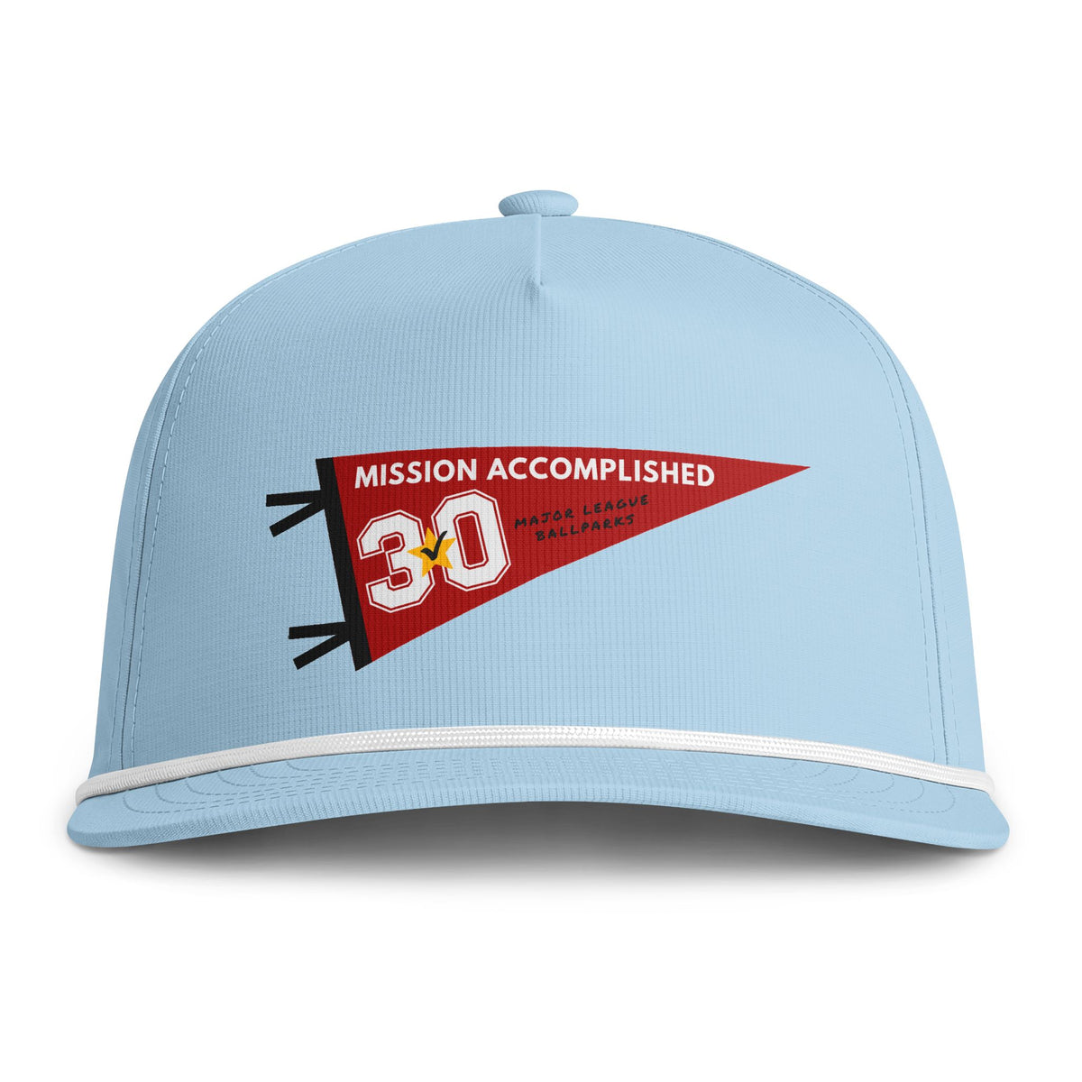 Chasing 30 Accomplished Pennant Sunwashed Rope BaseballCap