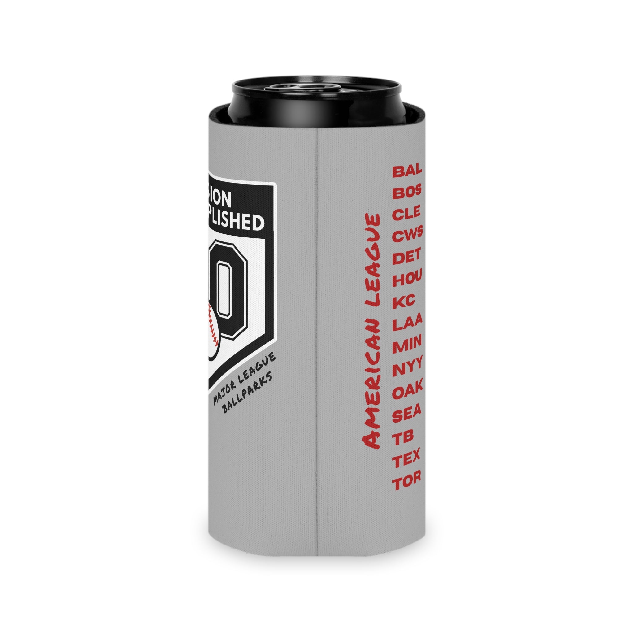Mission Accomplished Baseball Chasing 30 Can Koozie