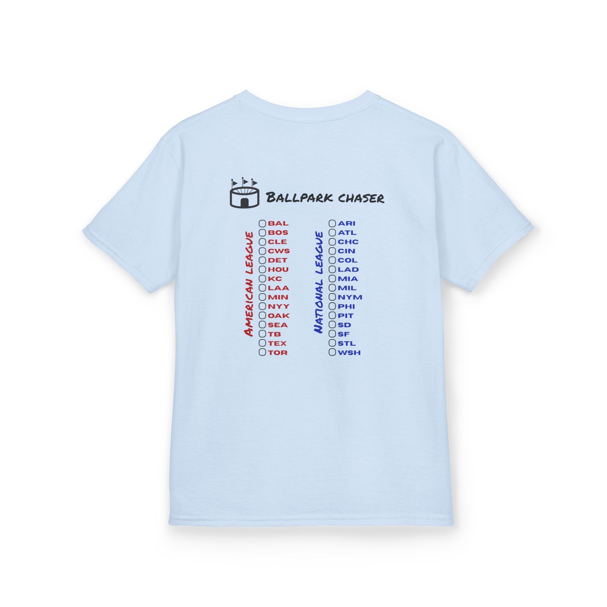 Youth Chasing 30 Gildan Heavy Cotton™ Stadium Chasing Checklist Tee