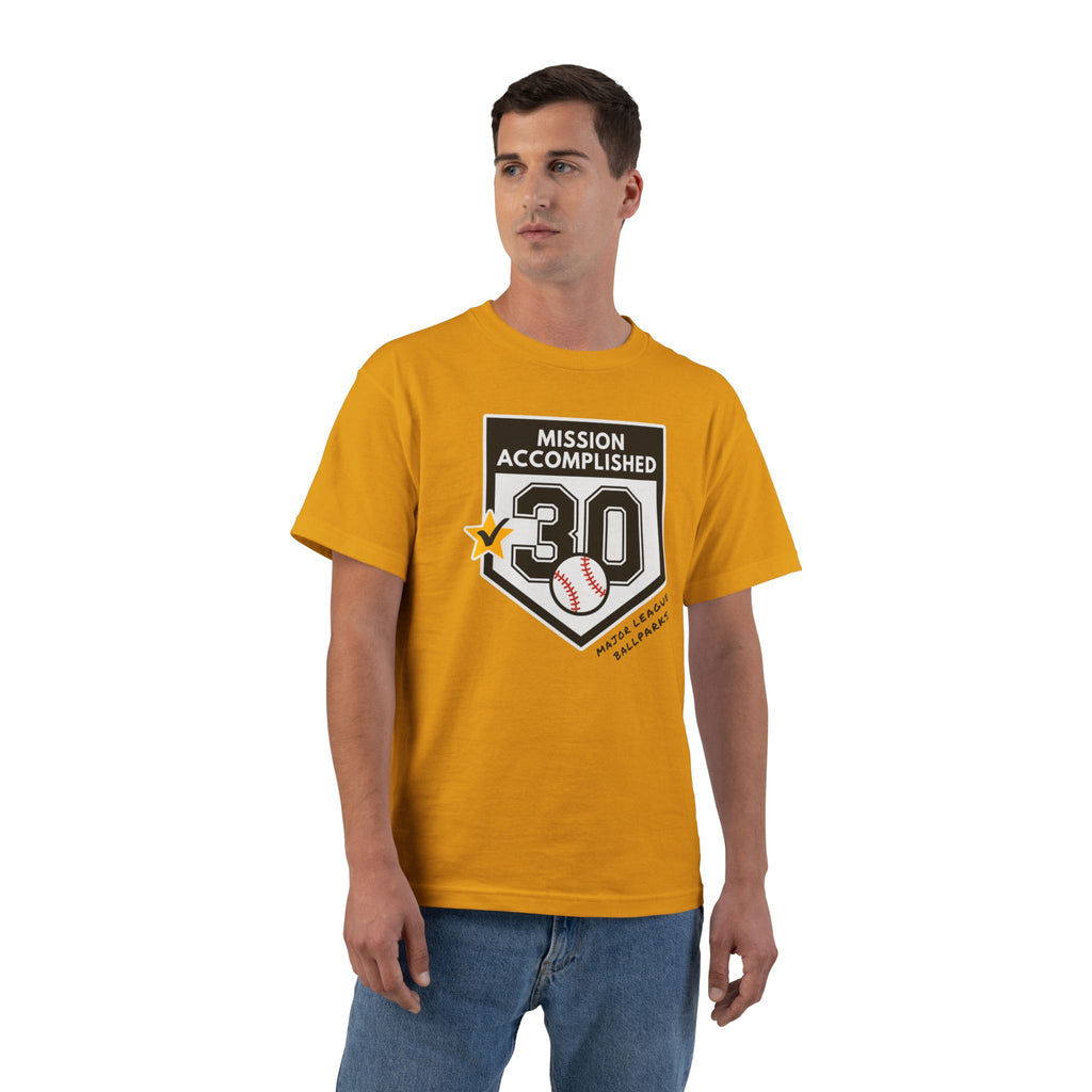 Beefy-T® Mission Accomplished Baseball Ballpark Stadium Chasing 30 Short-Sleeve up to 5XL