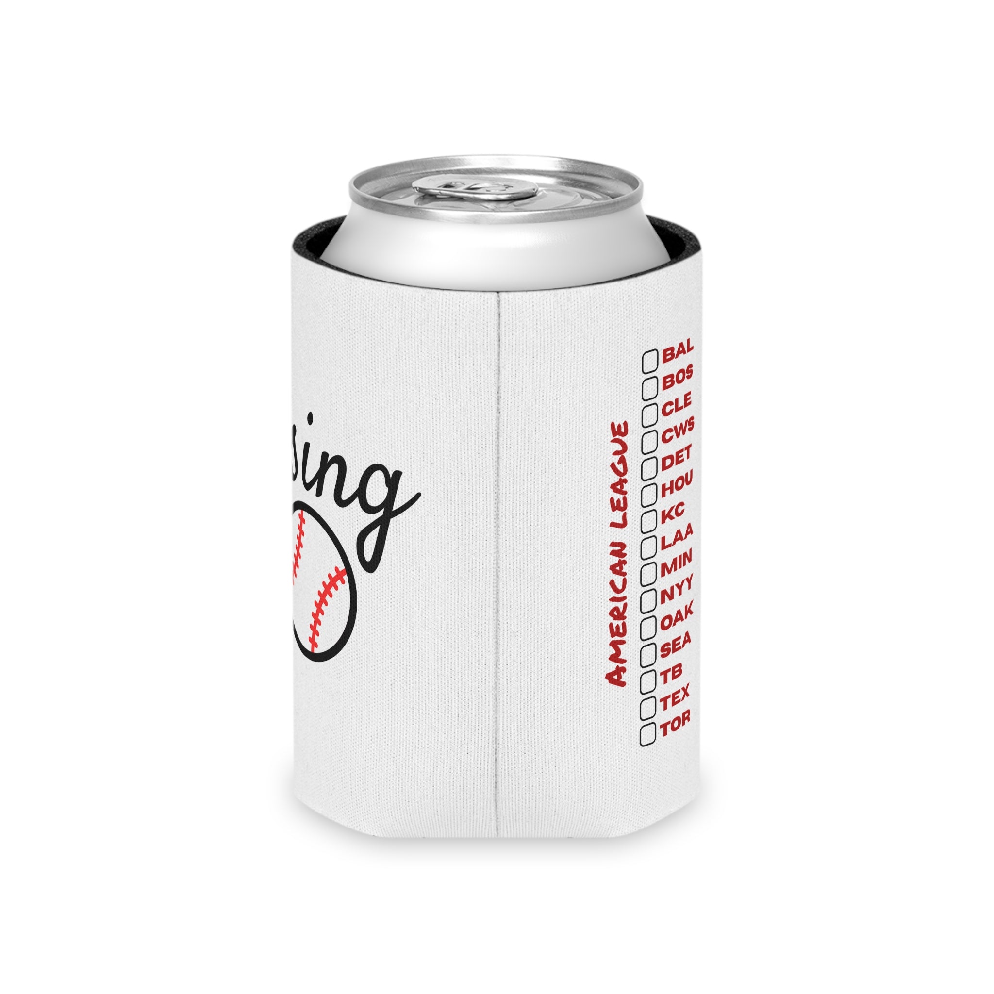 Baseball Chasing 30 Can Koozie