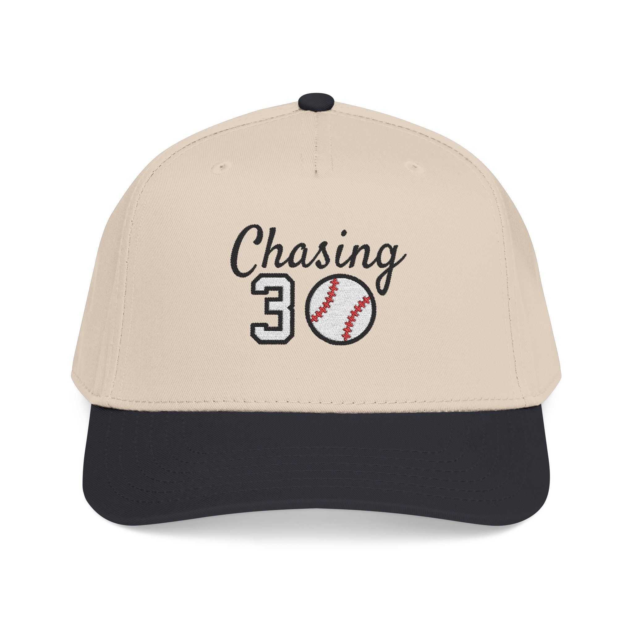 Embroidered Chasing 30 Mid Profile Baseball Cap