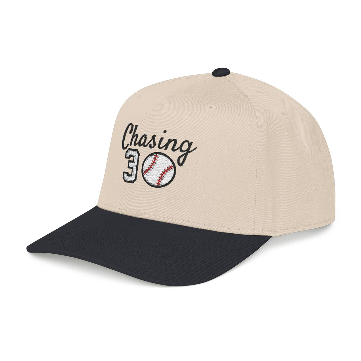Embroidered Chasing 30 Mid Profile Baseball Cap-Multiple Colors