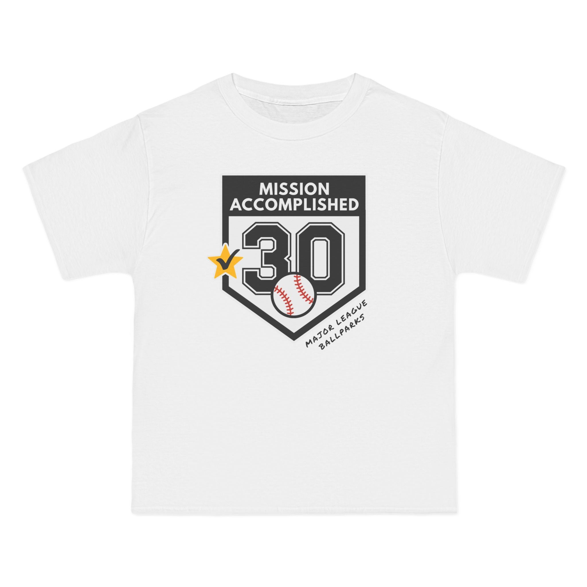 Beefy-T® Mission Accomplished Baseball Ballpark Stadium Chasing 30 Short-Sleeve up to 5XL
