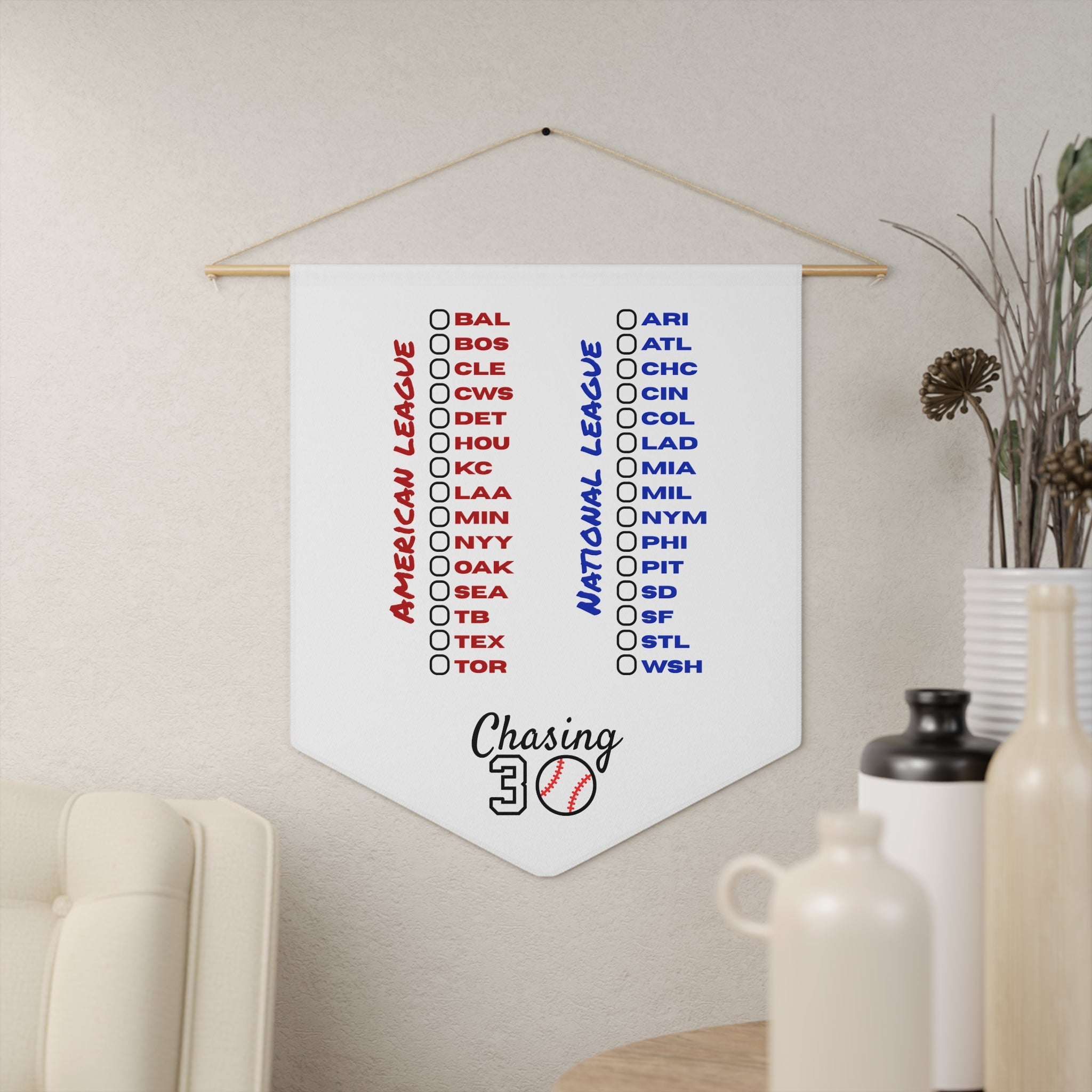 Baseball Stadium Chaser Pennant