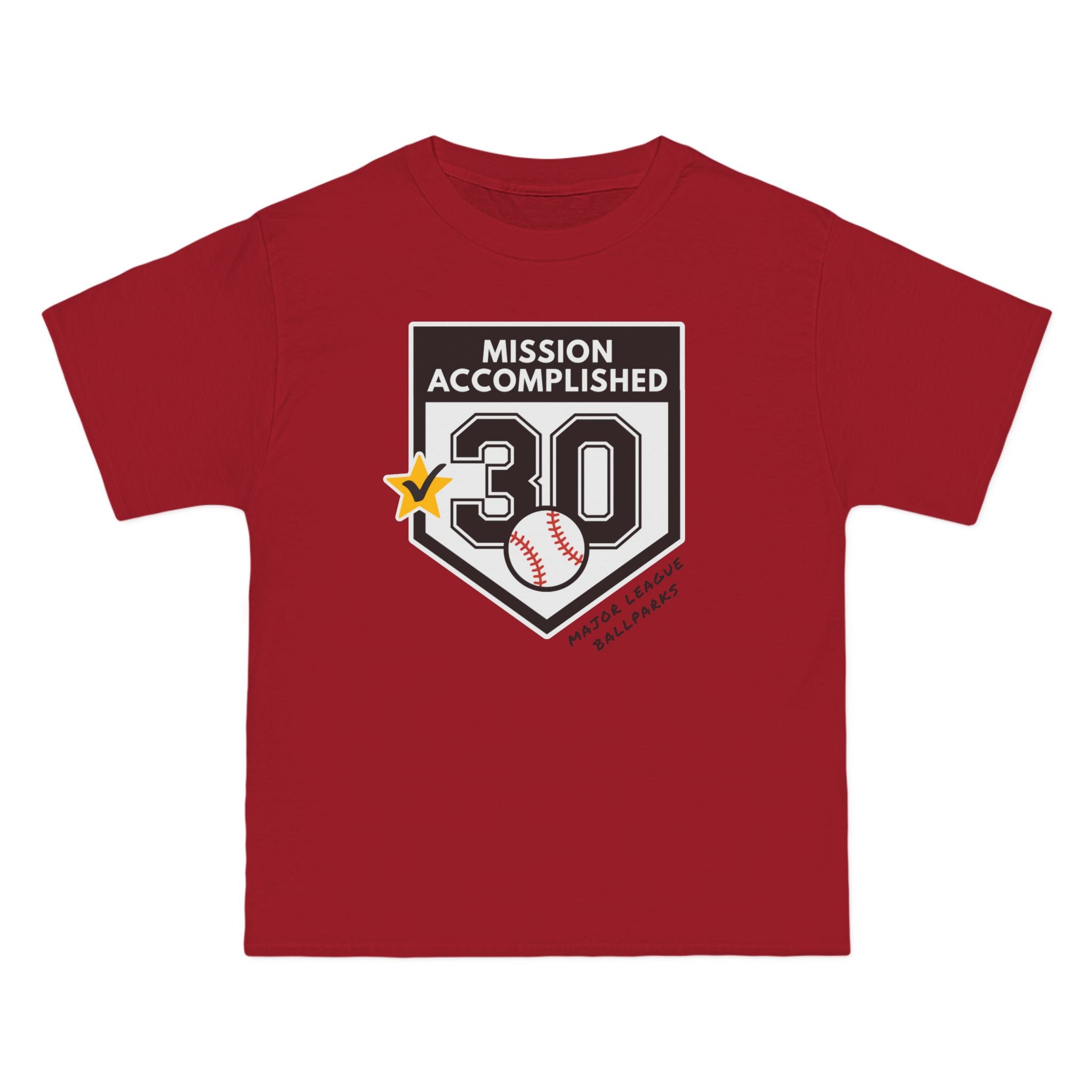 Beefy-T® Mission Accomplished Baseball Ballpark Stadium Chasing 30 Short-Sleeve up to 5XL