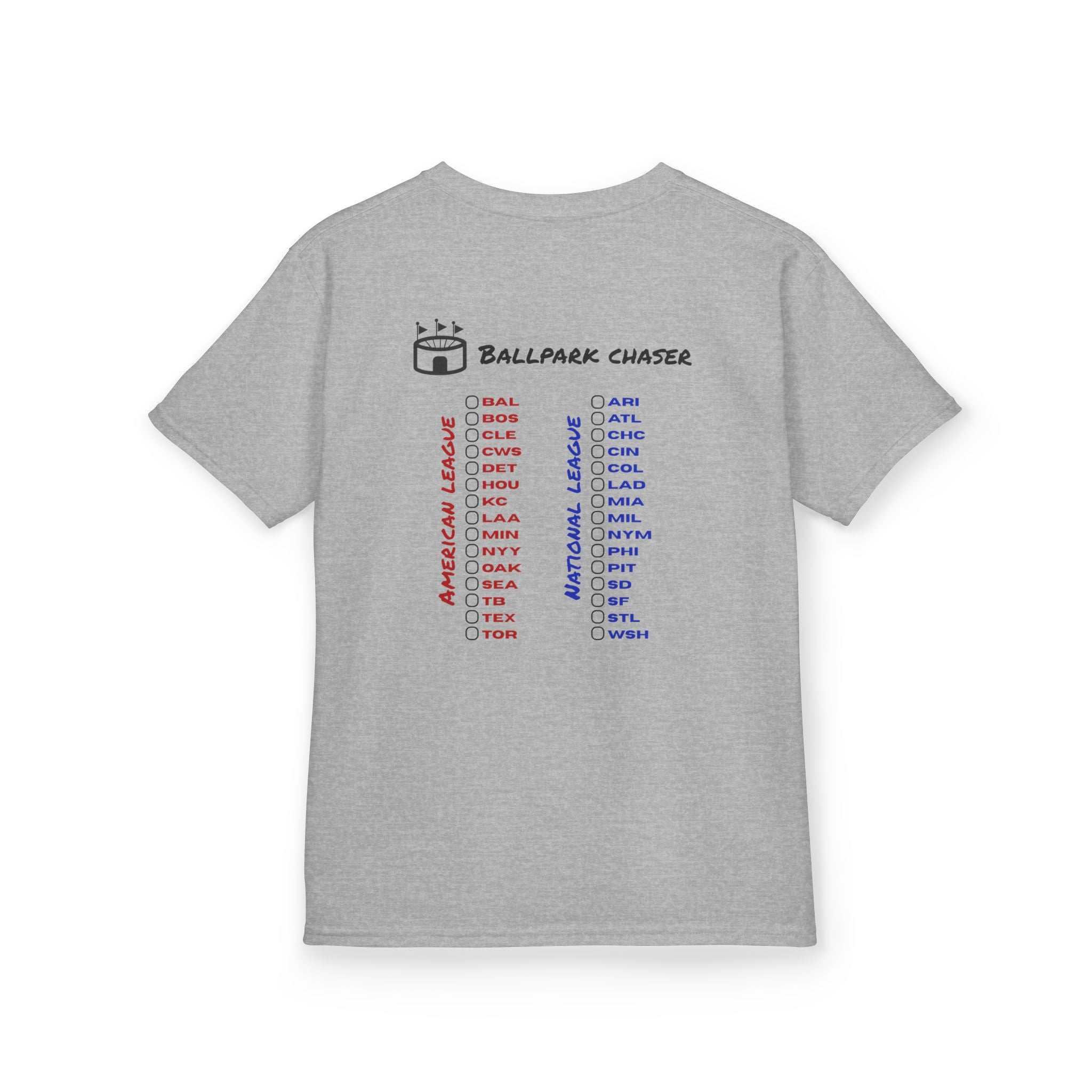 Youth Chasing 30 Gildan Heavy Cotton™ Stadium Chasing Checklist Tee