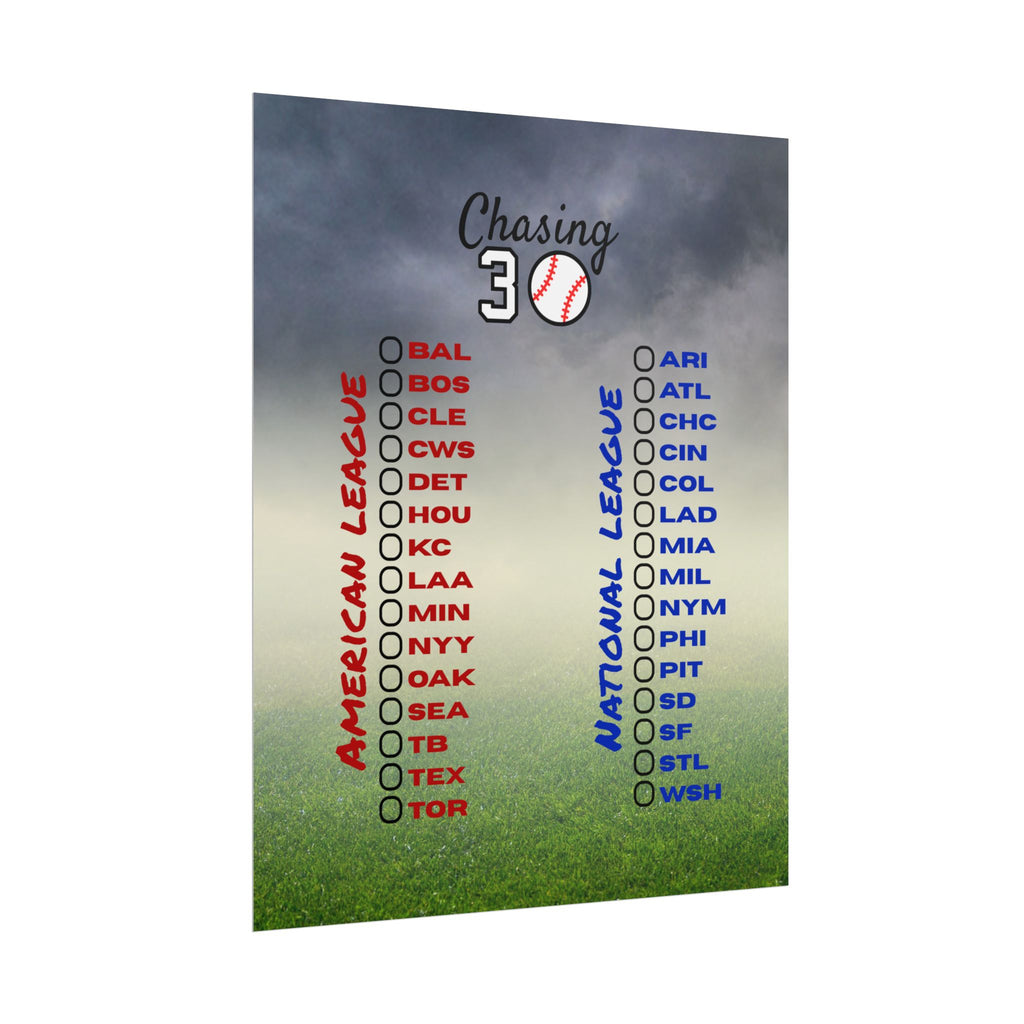 16x20 Baseball Ballpark Chaser Poster